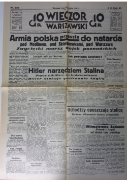 Wieczór warszawski nr.267/, reprint z 1939 r.