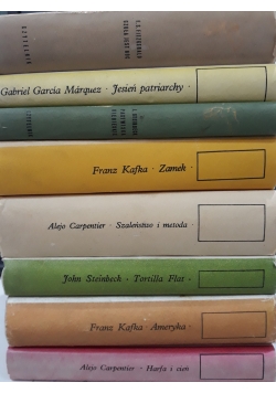 Czuła jest moc / Jesień patriarchy / Pastwiska niebieskie / Zamek / Szaleństwo i metoda / Torilla Flar / Ameryka / Harfa i cień
