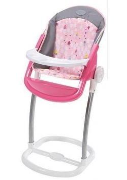 Baby born - Wysokie krzesełko do karmienia 63 cm