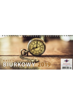Kalendarz 2019 Biurkowy poprzeczny zegar-czas