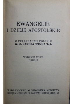 Ewangelie i dzieje apostolskie  1939 r