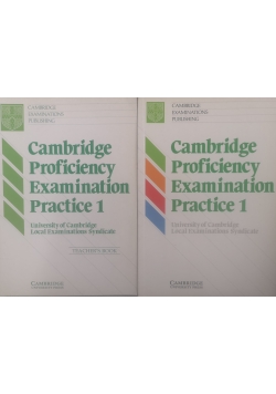 Cambridge Proficiency Examination Practice 1,zestaw dwóch książek