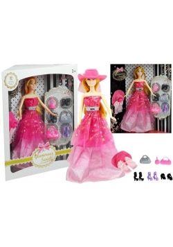 Lalka z Długimi Włosami Glamour + Dodatki 30 cm