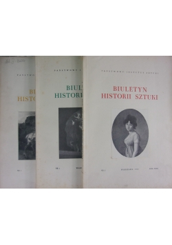Biuletyn historii sztuki. Zestaw 3 książek