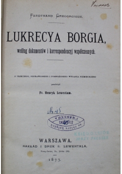 Lukrecya Borgia 1877 r.