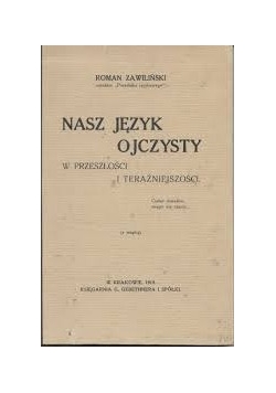 Nasz język Ojczysty,1919r