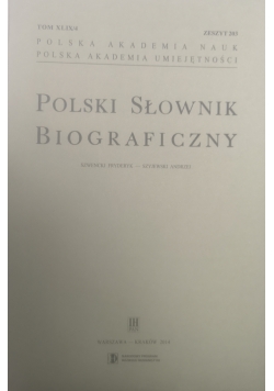 Polski Słownik Biograficzny. Tom XLIX / 4, zeszyt 203