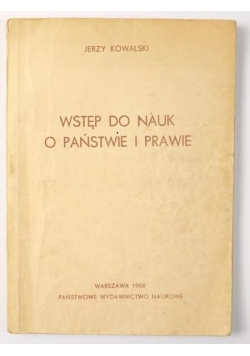 Wstęp do nauk o państwie i prawie
