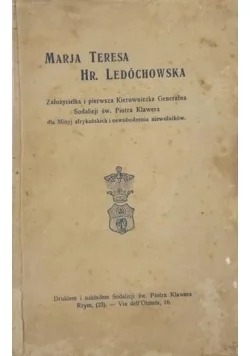 Marja Teresa Hr. Ledóchowska, 1925 r.