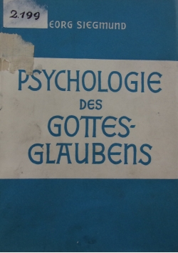Psychologie des gottesglaubens, 1937 r.