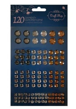Diamenty samoprzylepne 120 sztuki CRAFT SHOP