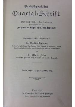 Theologisch-praktische Quartalschrift.1900 r.