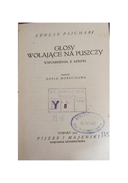 Glosy wołające na puszczy, 1925 r.