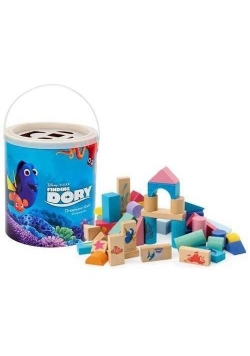 Klocki drewniane w wiaderku 50 el. Gdzie jest Dory