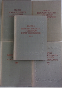 Proces Romualda Traugutta i członków rządu Narodowego, Zestaw pięciu książek