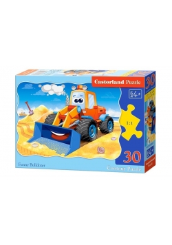 Puzzle 30 Zabawny buldożer CASTOR