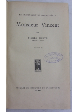 Pierre coste pretre de la mission v:III, 1931r