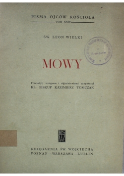 Mowy  1925 r.