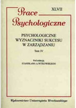 Psychologia Wyznaczniki Sukcesu w Zarządzaniu