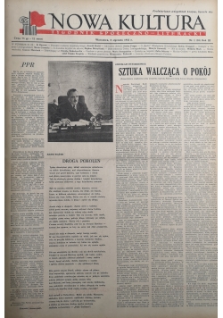 Nowa kultura rok III numery od 1 do 49