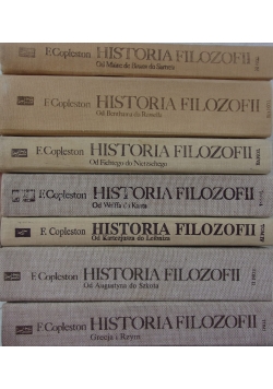 Historia Filozofia,zestaw 7 książek,oprócz tomu III,V,
