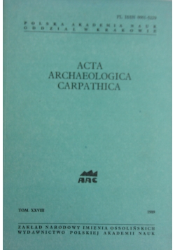 Acta Archaeologica Carpathica