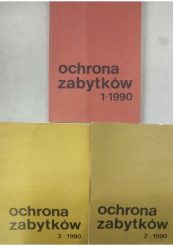 Ochrona zabytków tom 1 do 3