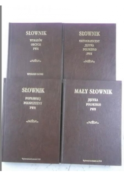 Słownik języka polskiego, zestaw 4 książek