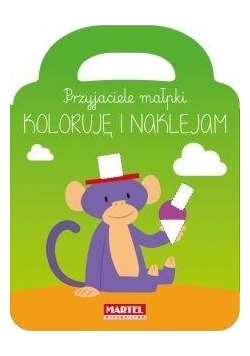 Przyjaciele małpki - koloruję i naklejam