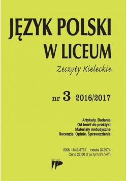 Język Polski w Liceum nr 3 2016/2017
