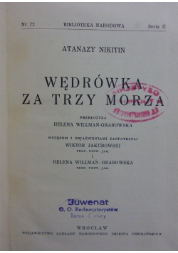 Wędrówka za trzy morza