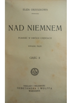 Nad Niemnem ,Tom I i II ,1934 r.