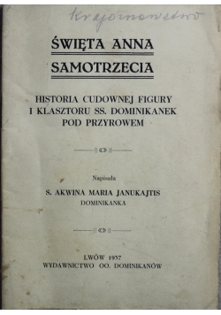 Święta Anna Samotrzecia 1937 r