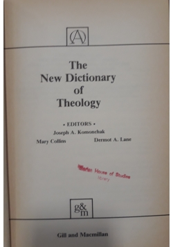 The Dictionary of Theology
