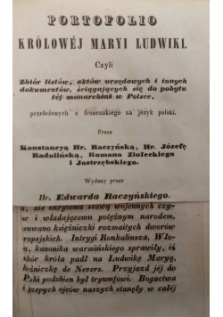 Portofolio Królowej Maryi Ludwiki 1844 r.