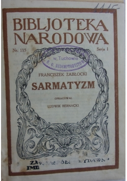 Sarmatyzm, 1928 r.