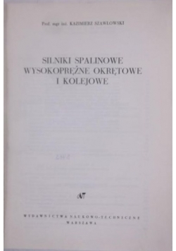 Silniki spalinowe wysokoprężne okrętowe i kolejowe