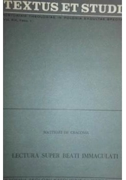Lectura Super Beati Immaculati