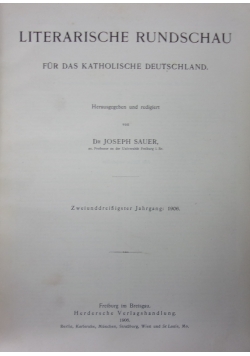 Literarische Rundschau, 1906 r.