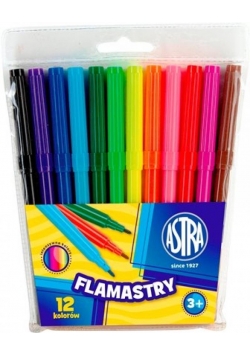Flamastry 12 kolorów ASTRA