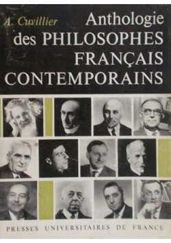 Anthologie des philosophes francais contemporains
