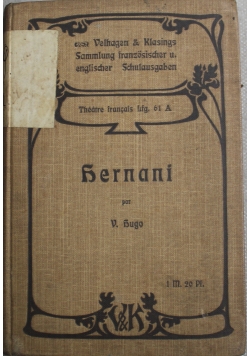 Gernani drame en cinq actes 1901 r.