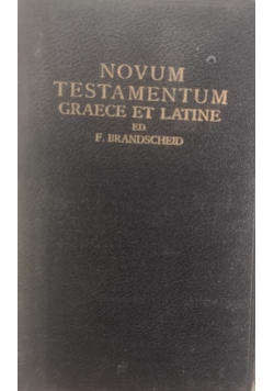 Novum testamentum graece et latine,1907r