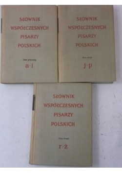 Słownik współczesnych pisarzy polskich, Tom I-III