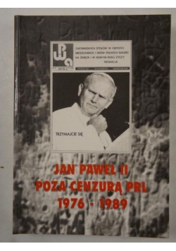 Jan Paweł II poza cenzurą PRL bibliografia 1976-1989