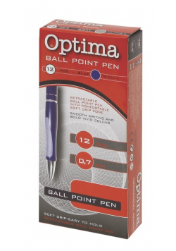 Długopis kulkowy Optima TB 204 niebieski 12 sztuk