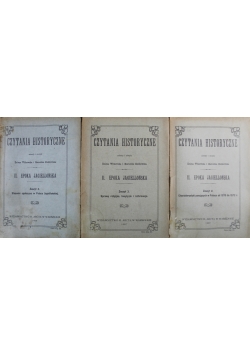 Czytania Historyczne II Epoka Jagiellońska 3 Zeszyty ok 1907 r.