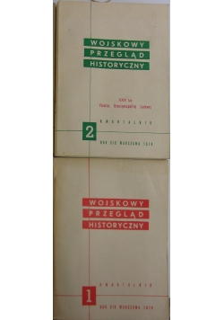 Wojskowy przegląd historyczny, 1-2 tomy