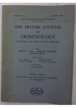 The British Journal of Criminology