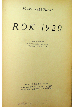 Rok 1920 1924 r.